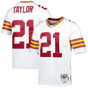 Showcase who your all-time favorite Washington Commanders player is by sporting this Sean Taylor 2007 Legacy Retired Player Replica jersey from Mitchell & Ness. It features authentic Washington Commanders graphics that will leave a lasting impression on fellow fans. You'll remind everyone around of the impact the legendary Sean Taylor left on the organization.Jersey Color Style: WhiteImportedReplicaOfficially licensedMachine wash, tumble dry lowBack neck taping - no irritating stitch on the back neckMaterial: 100% PolyesterEmbroidered fabric appliqueV-neckShort sleeveTackle twill letters and numbersBrand: Mitchell & NessDroptail hem with side splitsMesh fabricWoven jock tag