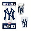 Be ready to show team spirit anywhere with this New York Yankees Beach Day accessories pack from WinCraft. It includes a towel and two cups. With bold graphics, this pack has everything needed for the best New York Yankees beach day possible.Officially licensedMade in the USAPrinted graphics on towelTowel measures approx. 30" x 60"Brand: WinCraftEach glass holds approx. 16oz.Material: 100% Cotton - Back of Towel; 100% Polyester - Front of Towel; 100% Silicone - Pint GlassesEtched graphics on glassesSet includes beach towel and two glasses