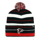 【公式グッズ】NFL ファルコンズ ニット帽 '47 /フォーティーセブン メンズ ブラック (NFL Powerline Cuffed Pom Knit)(4)