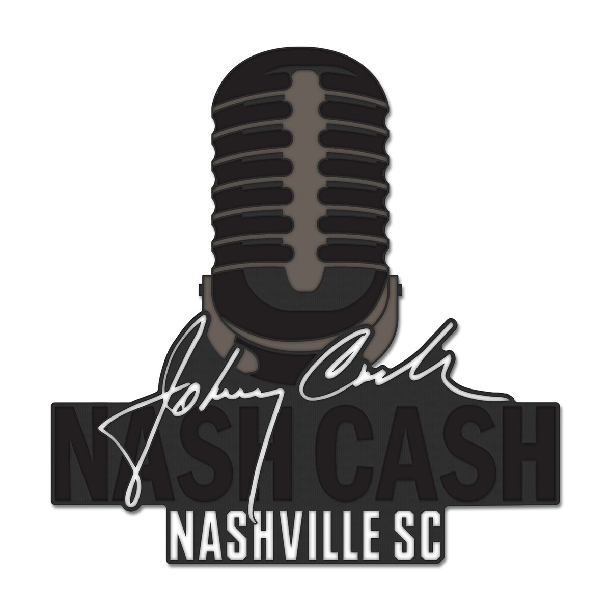 【公式グッズ】MLS ナッシュビル・SC キャッシュ ピンバッジ ウィンクラフト WCR S23 Nashville SC x Johnny Cash Collector Pin 