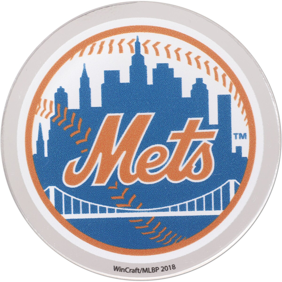 MLB メッツ カー用品・カーアクセサリー ウィンクラフト (Metallic Freeform Acrylic Auto Emblem)