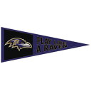 【公式グッズ】NFL レイブンズ ペナント ウィンクラフト (13X32 Wool Pennant Slogan)