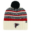 【公式グッズ】NFL ファルコンズ ニット帽 '47 /フォーティーセブン メンズ クリーム (NFL Tavern Cuffed Pom Knit)