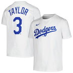 MLB ドジャース クリス・テイラー Tシャツ Nike ナイキ キッズ ホワイト (Youth Home N&N SST)