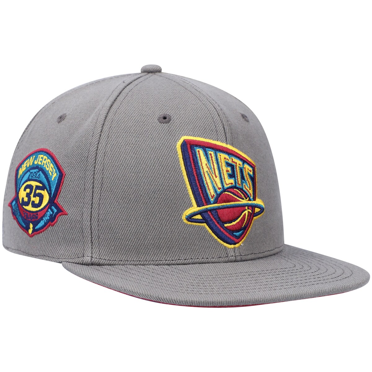 NBA lbc LbvEXq Mitchell & Nessi~b`FlXj Y `R[ (NBA MNC Carbon Cabarnet HWC Fitted)