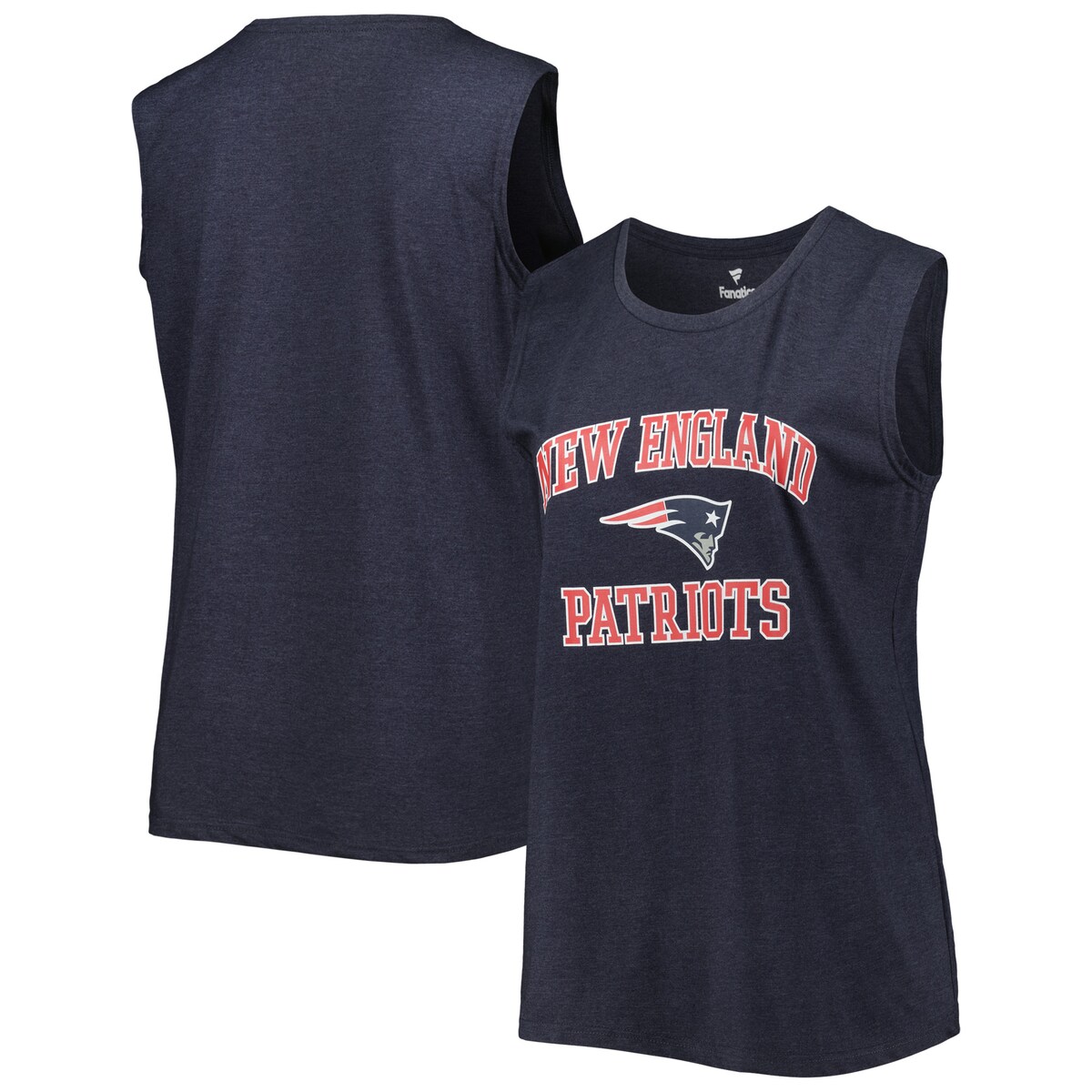 【公式グッズ】NFL ペイトリオッツ タンクトップ Fanatics/ファナティクス レディース ヘザーネイビー (23 Plus Promo Tank)