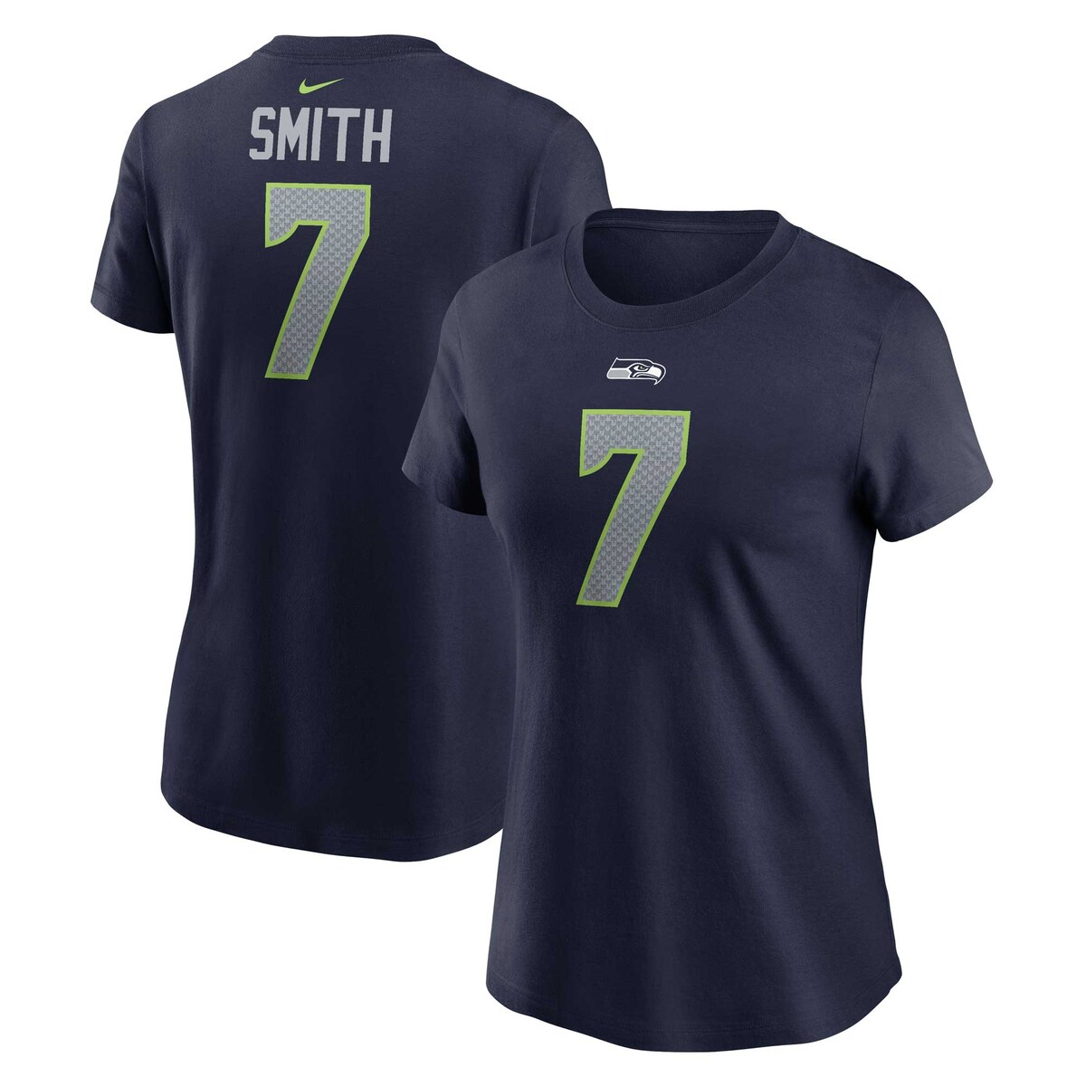 NFL シーホークス ジェノ・スミス Tシャツ Nike ナイキ レディース ネイビー (24 Women's Nike Player N&N SST)