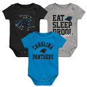 NFL pT[Y p[XZbg OuterstuffiAE^[X^btj xr[ u[ (23 Newborn Eat, Sleep, Drool Retro 3 Pack Creeper - SMU)