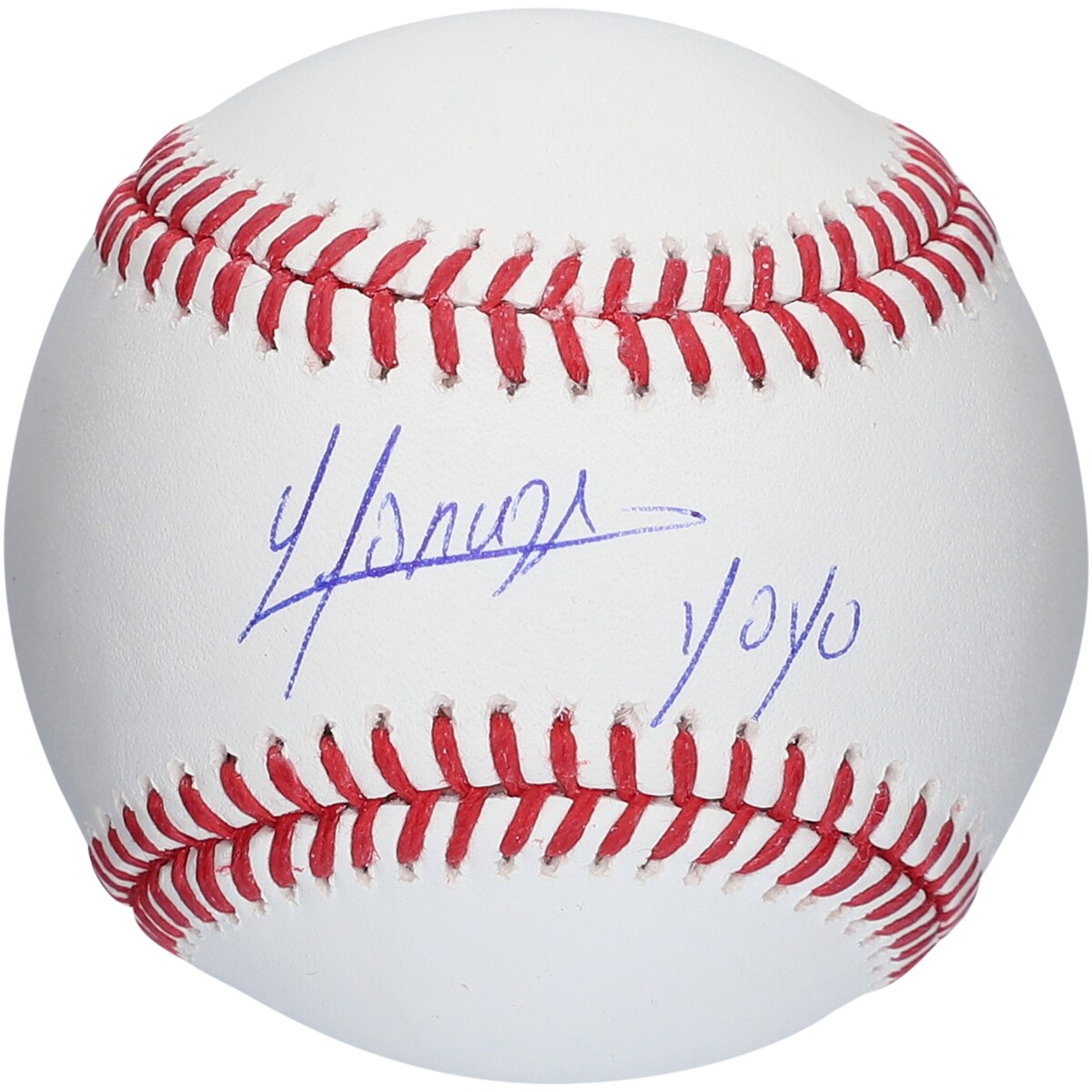 Autographed by Yoan Moncada, this Baseball is ready to boost your Chicago White Sox memorabilia. This baseball is an essential keepsake for any Chicago White Sox fan. It showcases Yoan Moncada's distinct signature on the ball to provide a noteworthy piece to your collection. It also includes the inscription "Yoyo"Hand-signed autographInscription reads ''YOYO''Includes an individually numbered, tamper-evident hologramBrand: Fanatics AuthenticObtained under the auspices of the Major League Baseball Authentication Program and can be verified by its numbered hologram at MLB.comSignature may varyOfficially licensed