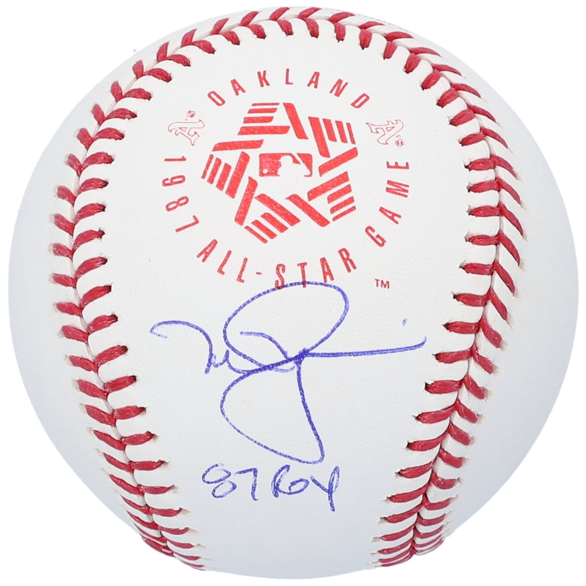 This baseball has been personally hand-signed by Mark McGwire with the inscription "87 ROY." It has been obtained under the auspices of the Major League Baseball Authentication Program and can be verified by its numbered hologram at MLB.com. It also comes with an individual numbered, tamper-evident hologram from Fanatics Authentic. This process helps to ensure that the product purchased is authentic and eliminates any possibility of duplication or fraud.Signature may varyAutographed baseballOfficially licensedBrand: Fanatics AuthenticIncludes an individually numbered tamper-evident hologram
