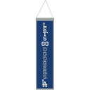 Display your Los Angeles Dodgers fandom tastefully by adding this WinCraft Wool Banner. Featuring the team's slogan and vibrant graphics, this banner lets everyone know who you rep every game day. The ready-to-hang feature makes it quick and easy to place wherever you feel the Los Angeles Dodgers vibes are needed.Wipe clean with a damp clothBrand: WinCraftMeasures approx. 8'' x 32''Ready to hangMaterial: 100% WoolImportedOfficially licensedSingle-sided designEmbroidered graphics