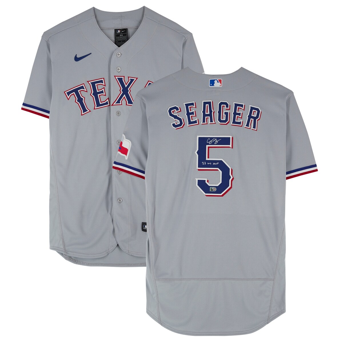 MLB レンジャーズ コーリー・シーガー 直筆サイン ユニフォーム Fanatics（ファナティクス） (AUT BB JERSEY 45237)