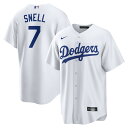 【公式グッズ】MLB ドジャース ブレイク・スネル ホーム ユニフォーム (レプリカ) Nike ナイキ メンズ ホワイト (Men's Nike 1.0 Re...