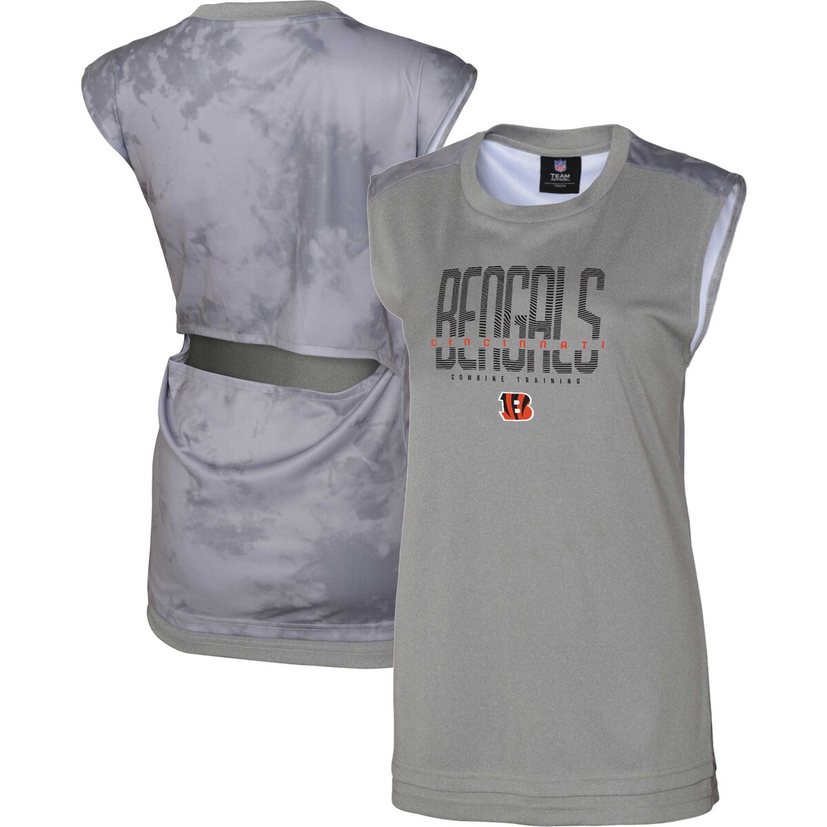 NFL ベンガルズ タンクトップ Outerstuff（アウタースタッフ） レディース グレイ (23 Women's No Sweat Sleeveless Top)