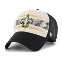 【公式グッズ】NFL セインツ アジャスタブル キャップ '47 /フォーティーセブン メンズ クリーム (NFL Breakout MVP Trucker)
