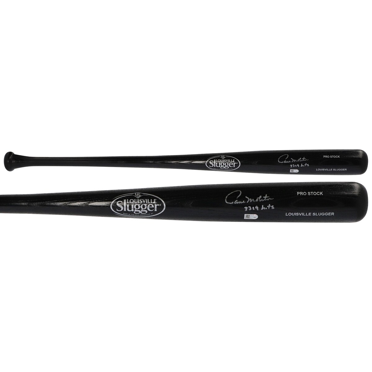 Take your collection of Milwaukee Brewers memorabilia to the next level with this Paul Molitor Black Louisville Slugger Generic Bat. It features an inscription that reads ''3319 HITS'' and a hand-signed autograph. Whether displayed in your home or office, it's the perfect way to highlight your passion for the Milwaukee Brewers for years to come.Obtained under the auspices of the Major League Baseball Authentication Program and can be verified by its numbered hologram at MLB.comOfficially licensedBrand: Fanatics AuthenticHand-signed autographInscription reads ''3319 HITS''Signature may varyIncludes an individually numbered, tamper-evident hologram