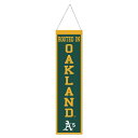 Display your Oakland Athletics fandom tastefully by adding this WinCraft Wool Banner. Featuring the team's slogan and vibrant graphics, this banner lets everyone know who you rep every game day. The ready-to-hang feature makes it quick and easy to place wherever you feel the Oakland Athletics vibes are needed.Single-sided designWipe clean with a damp clothImportedOfficially licensedReady to hangBrand: WinCraftMaterial: 70% Wool/30% PolyesterMeasures approx. 8'' x 32''Embroidered graphics