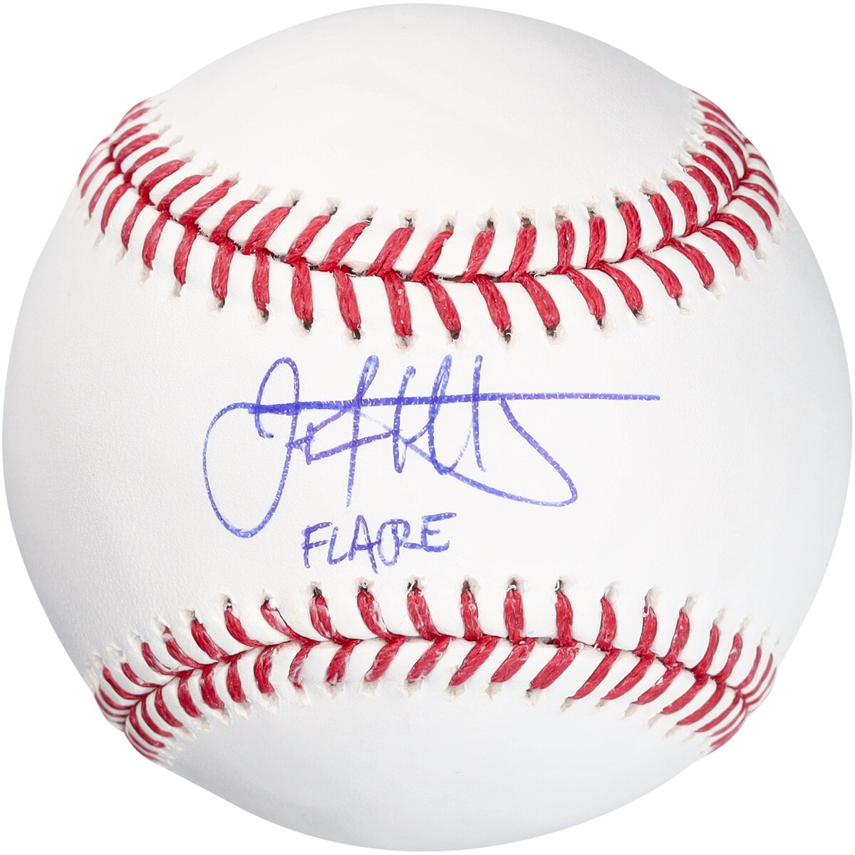 If your favorite Baltimore Orioles player is Jack Flaherty, then be sure to pick up this autographed baseball. It not only features the 2014 first-round pick's hand-signed signature, but also a ''Flare'' inscription. In Flaherty's third season in 2019, he finished fourth in NL Cy Young voting and earned an All-MLB Second Team selection after tossing 231 strikeouts with an ERA of 2.75 and a league-leading WHIP of .968, which helped the Cardinals (his current team at the time) get to the second round of the postseason for the first time in five years. There's no doubt that Flaherty will be a key pitcher in Baltimore's rotation for years to come, so show your excitement by making this signed baseball part of your collection.Officially licensedIndividually numbered, tamper-evident hologramBrand: Fanatics AuthenticSignature may vary