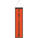 Display your San Francisco Giants fandom tastefully by adding this WinCraft Wool Banner. Featuring the team's slogan and vibrant graphics, this banner lets everyone know who you rep every game day. The ready-to-hang feature makes it quick and easy to place wherever you feel the San Francisco Giants vibes are needed.Ready to hangBrand: WinCraftSingle-sided designWipe clean with a damp clothEmbroidered graphicsOfficially licensedImportedMeasures approx. 8'' x 32''Material: 70% Wool/30% Polyester