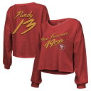【公式グッズ】NFL 49ers ブロック・パーディ 長袖 Tシャツ Majestic(マジェスティック) レディース スカーレット (Women's Off-...