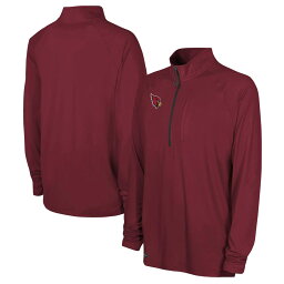 NFL カーディナルス プルオーバー Outerstuff（アウタースタッフ） メンズ カージナルレッド (NFL 23 1/4"" ZIP MOCK NECK PULLOVER)