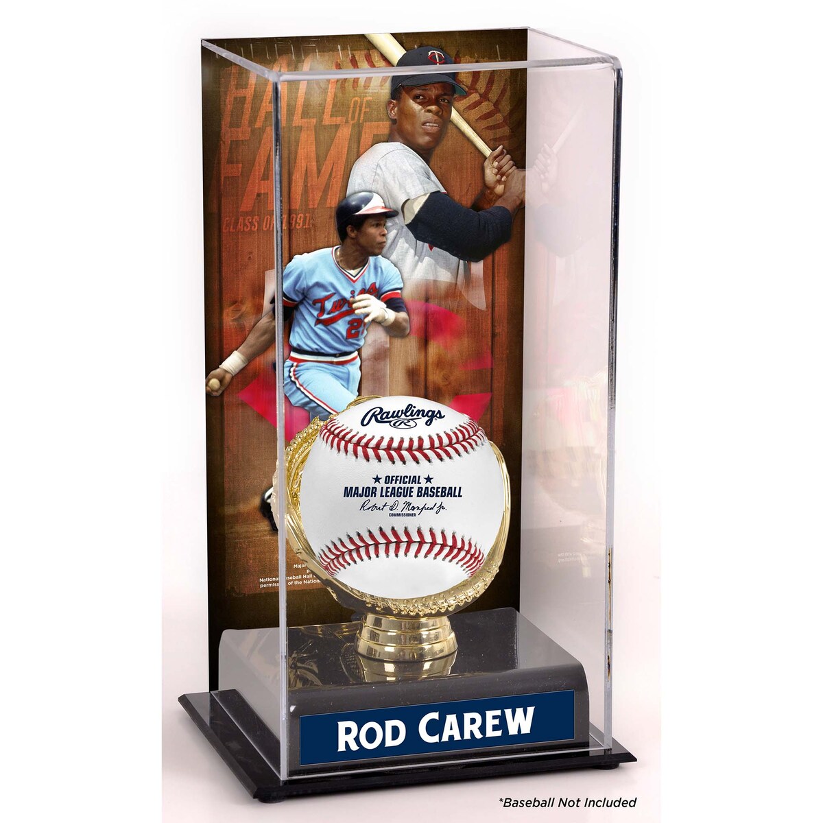 Commemorate a Minnesota Twins legend with this Rod Carew sublimated display case with an image. It showcases the Hall of...