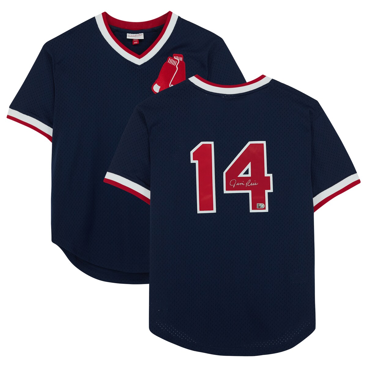 MLB レッドソックス ジム・ライス 直筆サイン ユニフォーム Fanatics（ファナティクス） (AUT BB JERSEY 45092)