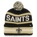 Put attention on your New Orleans Saints spirit by sporting this Bering cuffed knit hat from '47. It features the New Orleans Saints logo embroidered on a stripe design in team colors and a coordinating pom. Fleece lining provides an extra-soft feel and cozy warmth.Pom on topCuffed knit hatBrand: '47One size fits mostOfficially licensedEmbroidered graphics with raised detailsImportedHand wash, dry flatKnit graphicsFleece liningMaterial: 100% Acrylic - Material I; 100% Polyester - Material II