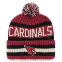 Put attention on your Arizona Cardinals spirit by sporting this Bering cuffed knit hat from '47. It features the Arizona Cardinals logo embroidered on a stripe design in team colors and a coordinating pom. Fleece lining provides an extra-soft feel and cozy warmth.Pom on topBrand: '47Officially licensedImportedMaterial: 100% Acrylic - Material I; 100% Polyester - Material IIHand wash, dry flatCuffed knit hatFleece liningKnit graphicsOne size fits mostEmbroidered graphics with raised details