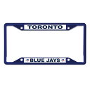MLB ブルージェイズ カー用品・カーアクセサリー ウィンクラフト ブルー (Chrome Colored License Plate Frame)