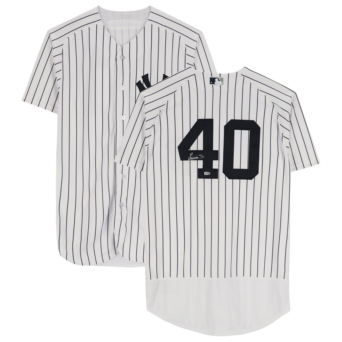 MLB ヤンキース ルイス・セベリーノ 直筆サイン ユニフォーム Fanatics（ファナティクス） ホワイト (Aut Jersey MLB)