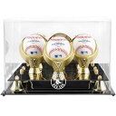 MLB レッドソックス コレクタブル用 野球ボールケース（ボール無し） Fanatics（ファナティクス） (Golden Classic Three Baseball Logo Display Case)