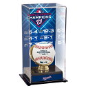 MLB ナショナルズ コレクタブル用 野球ボールケース（ボール無し） Fanatics（ファナティクス） (19 WS Champs Sublimated Display Case w Image)