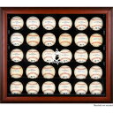 This 30 ball display case is made of 1/8" inch thick acrylic with a mahogany wood frame. It features 5 individual shelves which each house 6 balls. It is either wall mountable or can sit on a shelf or countertop. Perfect for a themed collection. Measures 22" x 4 1/2" x 25". Memorabilia sold separately.Memorabilia sold separatelyBrand: Fanatics AuthenticOfficially licensed