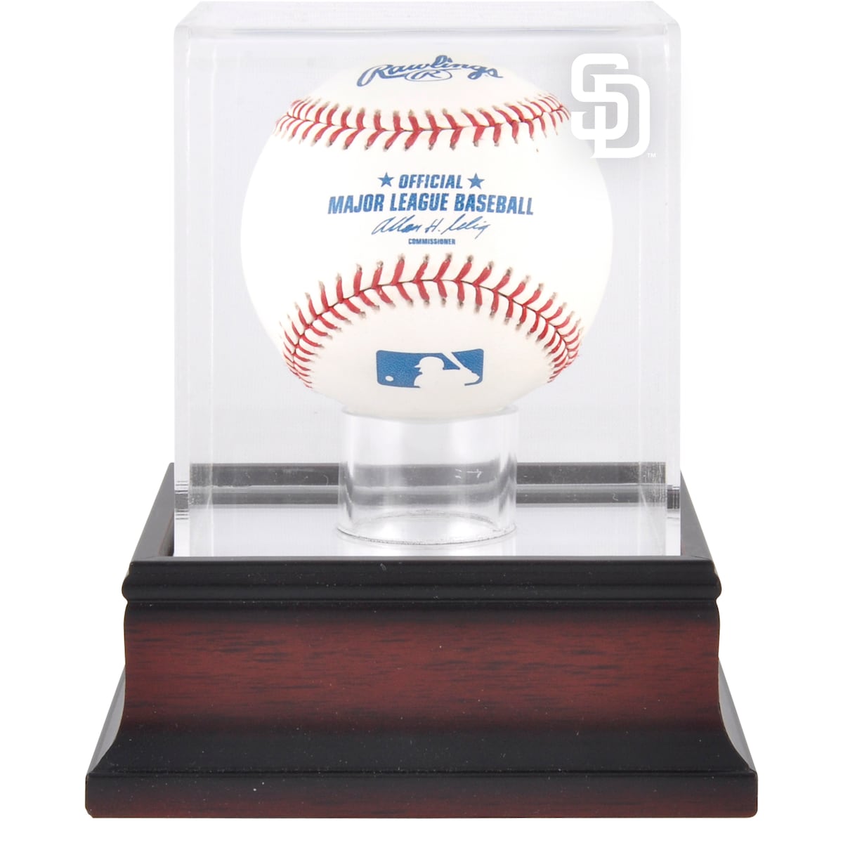 MLB パドレス コレクタブル用 野球ボールケース（ボール無し） Fanatics（ファナティクス） (Baseball Logo Display Case)