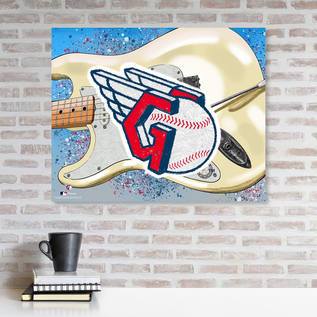 MLB インディアンス コレクタブルフォト Fanatics（ファナティクス） (UNS ART GICLEE 44874)