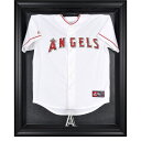 The Los Angeles Angels black framed logo jersey display case opens on hinges and is easily wall-mounted. It comes with a 24" clear acrylic rod to display a collectible jersey. This case is constructed with a durable, high-strength injection mold backing, encased by a beautiful wood frame and features an engraved team logo on the front. Officially licensed by Major League Baseball. The inner dimensions of the case are 38" x 29 1/2"x 3" with the outer measurements of 42" x 34 1/2" x 3 1/2". Memorabilia sold separately.Officially licensedHas a LogoMemorabilia sold separatelyEasily wall mountedOfficially licensed MLB productWood frameImportedHinges to open easilyMade in the U.S.A.Includes acrylic rod to hold jerseyEngraved team graphicsBrand: Fanatics AuthenticCollectible jersey display case