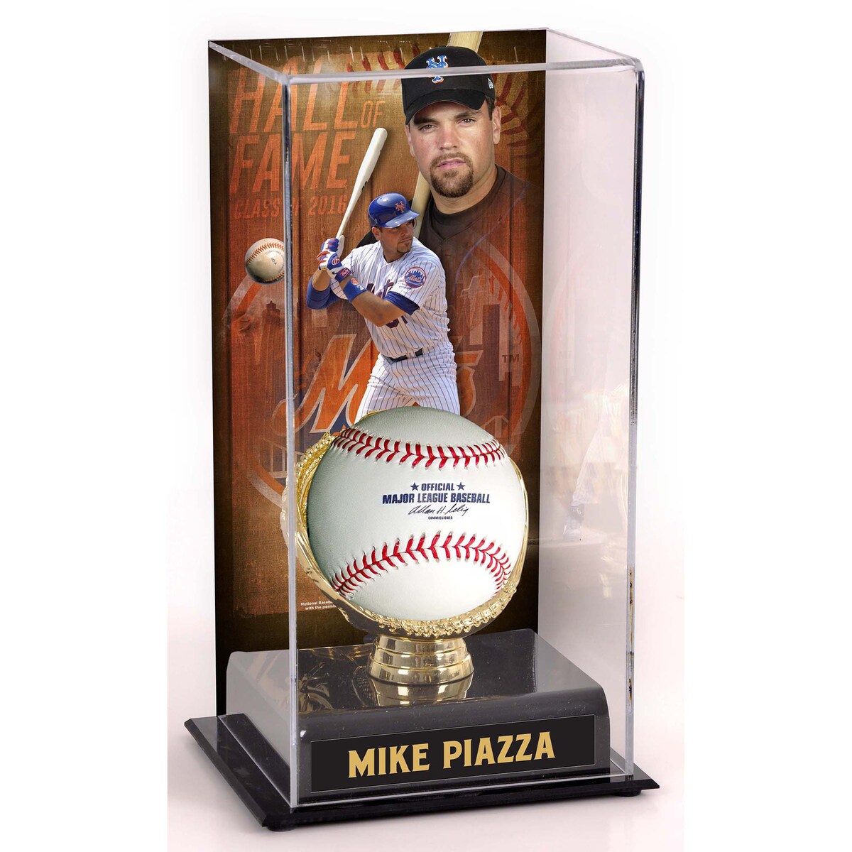 エントリーでポイント 5倍【公式グッズ】MLB メッツ マイク・ピアッツァ コレクタブル用ケース Fanatics ファナティクス オーセンティック (UNS TALL BASEBALL DISPLAY CASE 482022)
