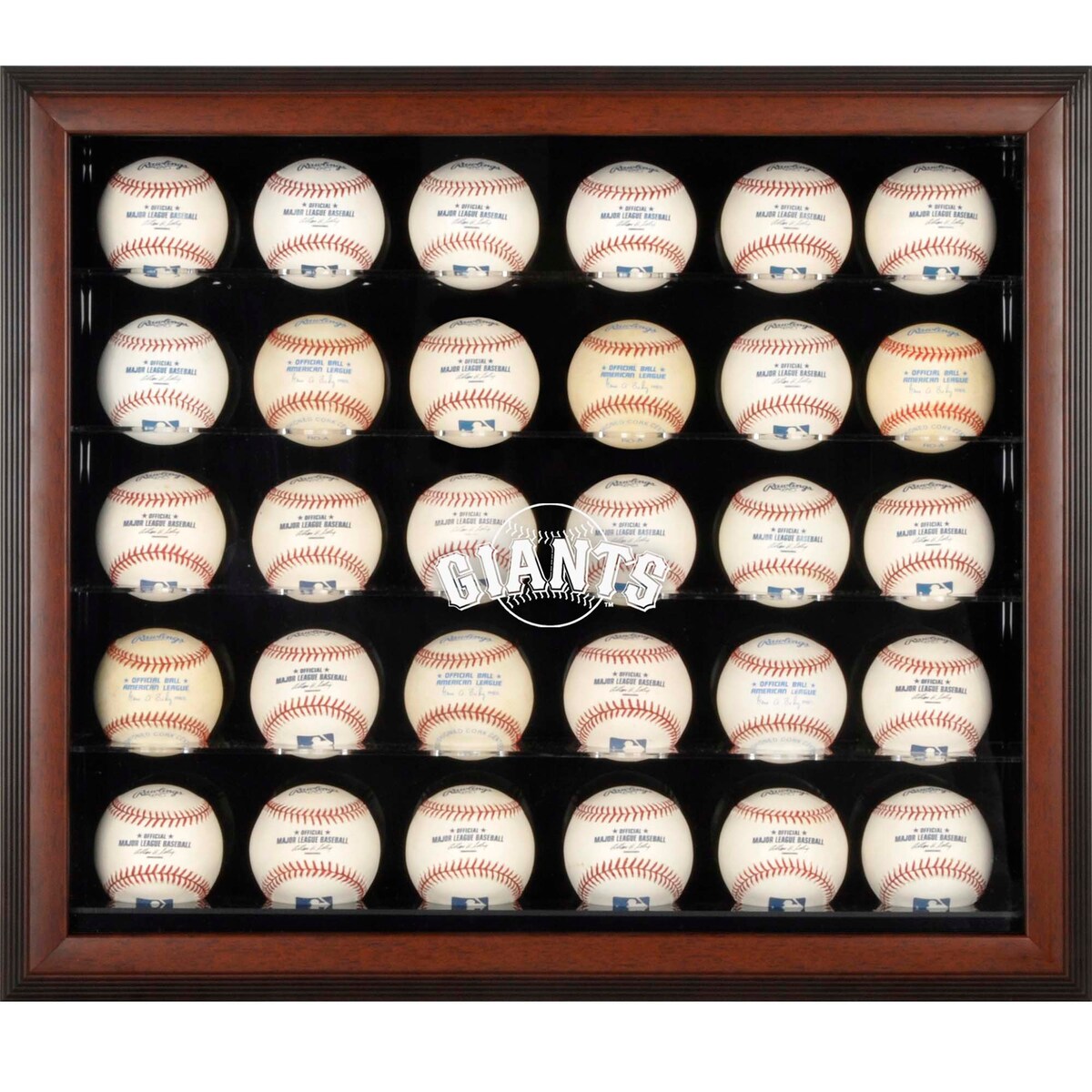 MLB ジャイアンツ コレクタブル用 野球ボールケース（ボール無し） Fanatics（ファナティクス） ブラウン (Fr 30 Ball Display Case)