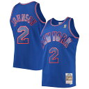 【公式グッズ】NBA ニックス ラリー・ジョンソン ユニフォーム Mitchell & Ness ミッチェル&ネス メンズ ブルー (MNC NBA HWC S...