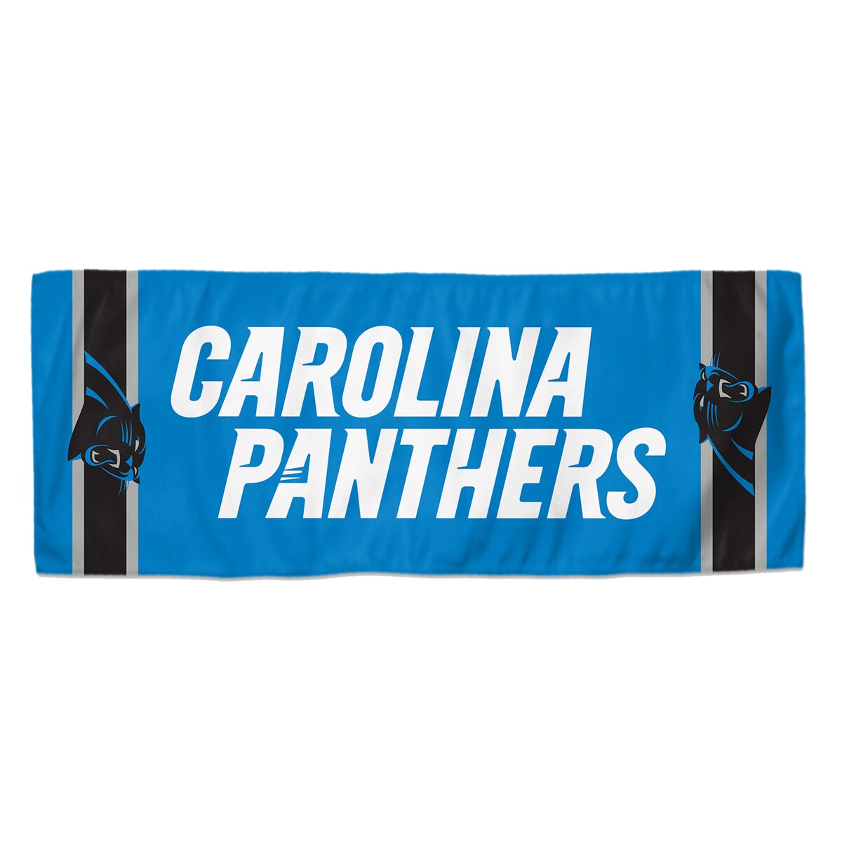 Beat the heat with this Carolina Panthers cooling towel from WinCraft!To utilize cooling properties, wet towel, wring out and snap to activateImportedBrand: WinCraftOfficially licensedMachine washMaterial: 87% Polyester/13% NylonPackaged in an attractive tube for storageMeasures approximately 12" x 30"Printed in the USADries softCools to 30 degrees below average body temperatureTaglessUPF 50 protectionPrinted artworkChemical free fabric