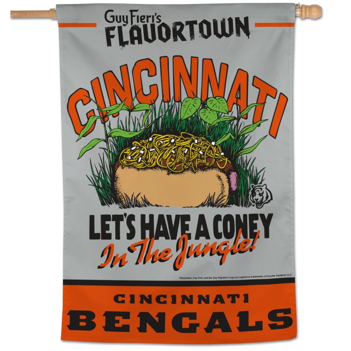 NFL ベンガルズ フラッグ ウィンクラフト (1 Sided 28x40 Vertical Banner - FlavorTown)