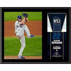 MLB ドジャース クレイトン・カーショウ コレクタブルアイテム（プラーク） Fanatics（ファナティクス） (2020 MLB World Series Champs 12x15 Plaque)