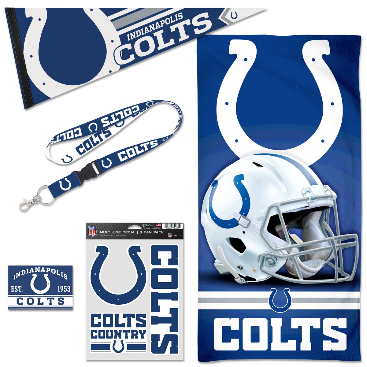 【公式グッズ】NFL コルツ インテリアグッズ WinCraft (HPB Dorm-House Fan Accessories Pack)
