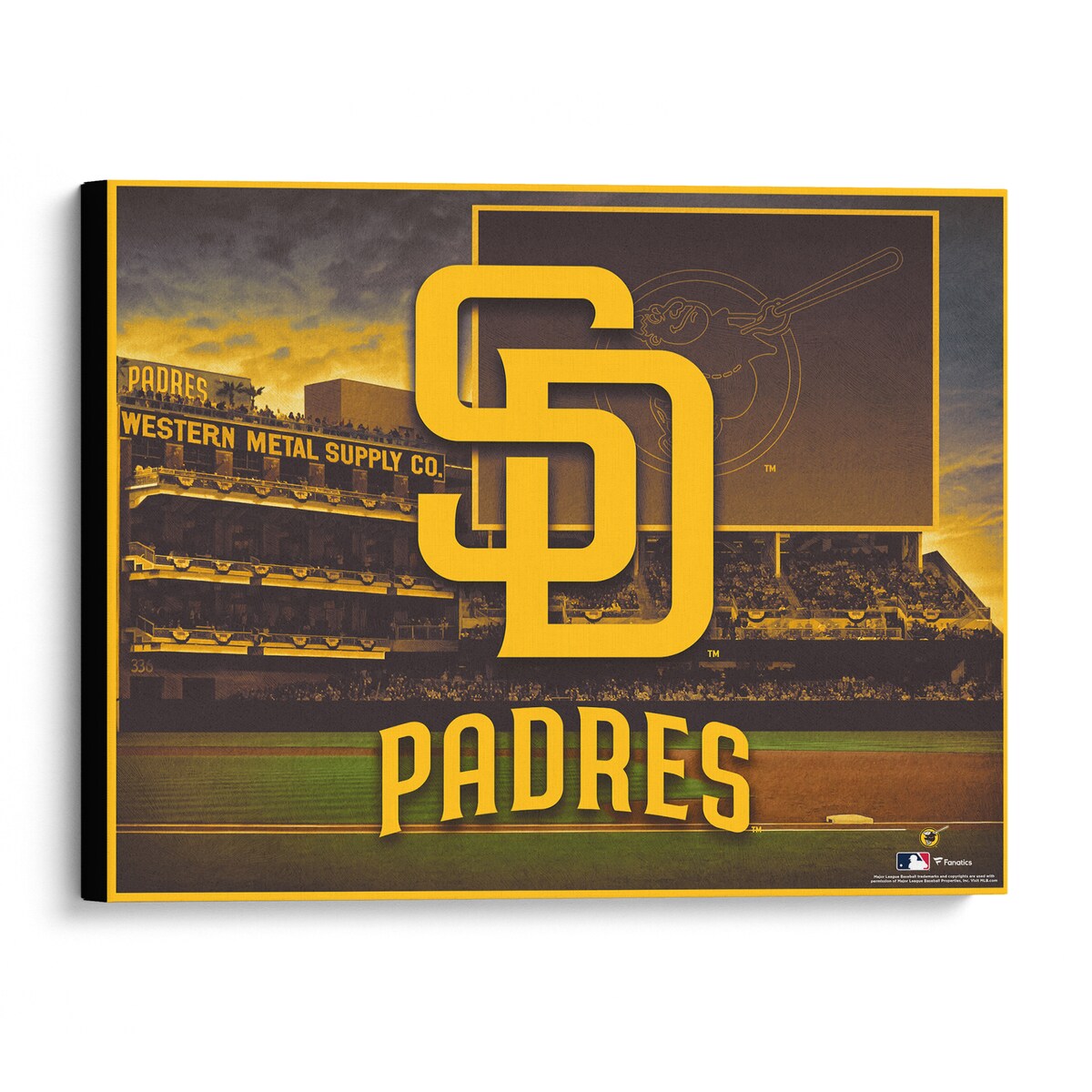 Proudly display your San Diego Padres spirit with this 20" x 24" Canvas Giclee Print. It features eye-catching artwork f...