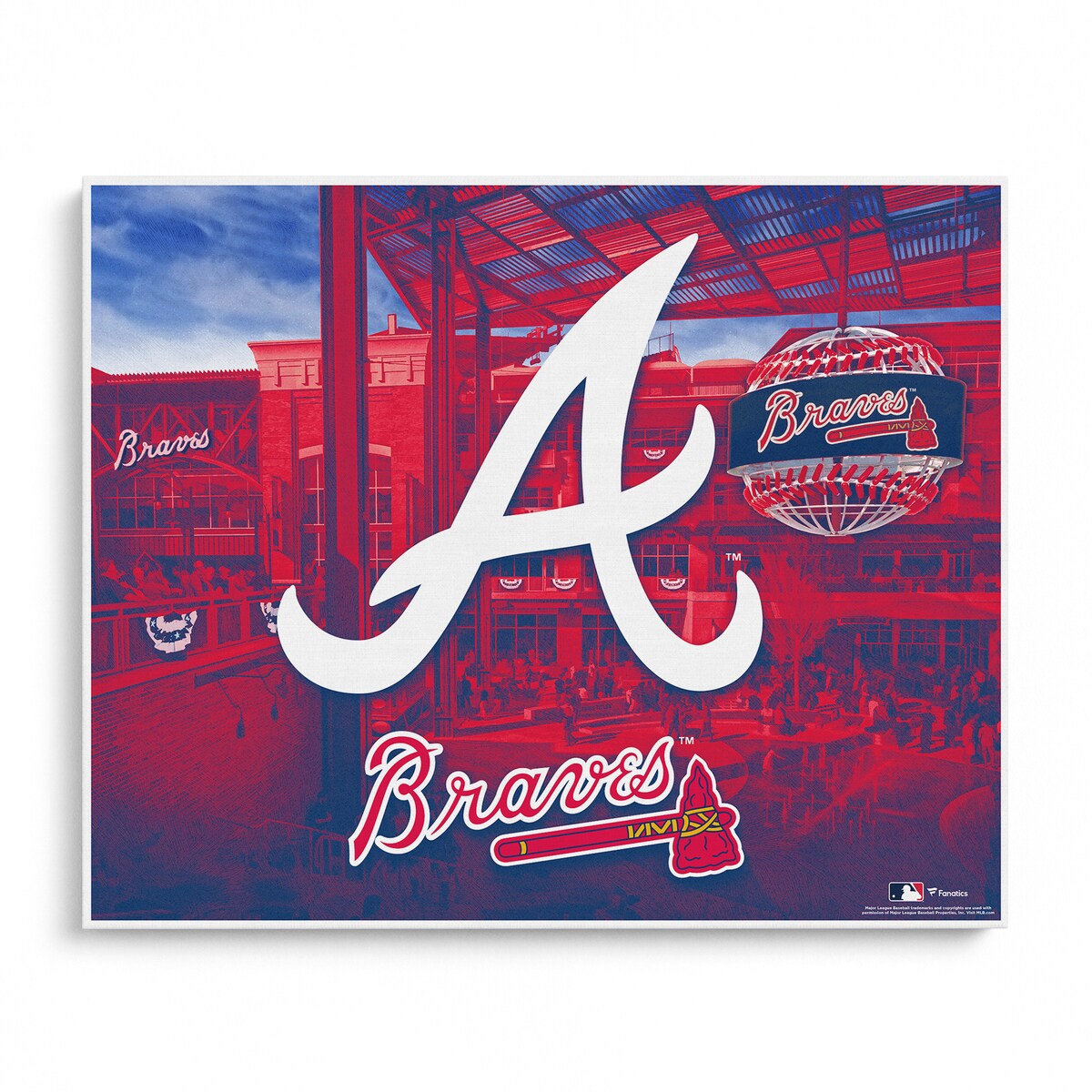 Proudly display your Atlanta Braves spirit with this 16" x 20" Photo Print. Designed by Artist Brian Konnick, this uniqu...