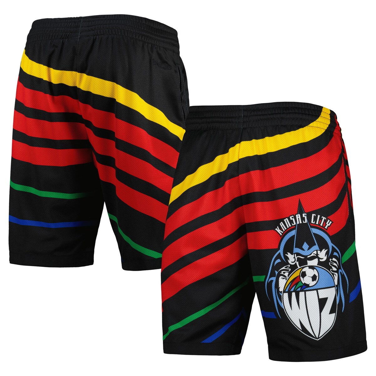 Train just like your favorite Sporting Kansas City players while sporting these Swingman shorts from Mitchell & Ness. They feature an elastic waistband and mesh fabric to keep you comfortable during every wear. The eye-catching sublimated design makes your Sporting Kansas City fandom loud and clear.Training JerseyImportedSublimated graphics and designInseam on size M measures approx. 8''Mesh fabricTwo side slip pocketsElastic waistband with drawstringOfficially licensedMachine wash, line dryBrand: Mitchell & NessMaterial: 100% Polyester