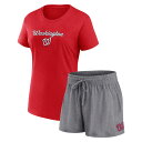 【公式グッズ】MLB ナショナルズ ショートパンツ Fanatics(ファナティクス) レディース レッド (MLB SPB 23 WOMEN'S COMBO ...