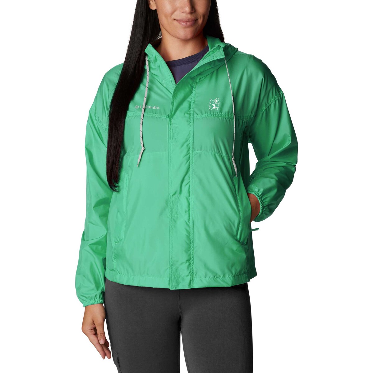 コロンビア ウィンドブレーカー レディース MLS サウンダーズFC ジャケット コロンビア レディース グリーン (OCS S24 Women's Flash Challenger Windbreaker)