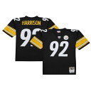 【公式グッズ】NFL スティーラーズ ジェームズ・ハリソン レプリカ ユニフォーム Mitchell & Ness/ミッチェル&ネス メンズ ブラック (Men...